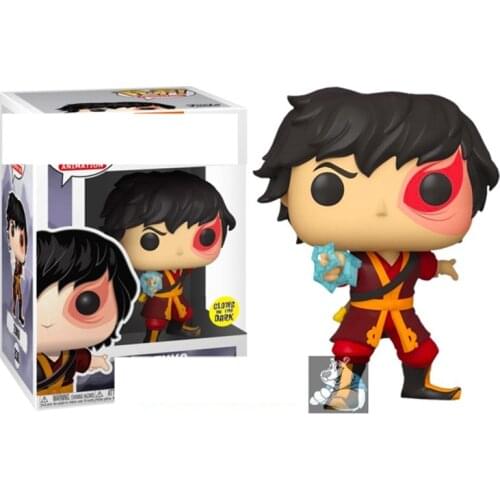 Disney Cartoon Avatar: The Last Airbender FireNation Zuko Action Figure Luminous Edition Vinyl Model Birthday Gift Toy #838 Zuko