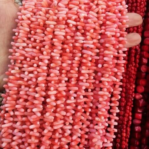 Gravel shape Natural Stone coral beads loose beads isolation beads Freeform DIY for bracelet necklace semi-finished loose beads