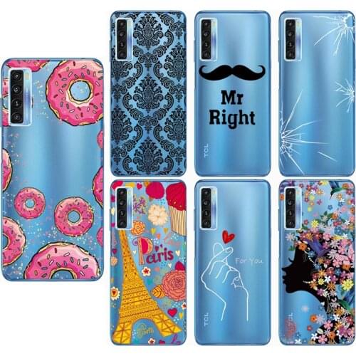 For TCL 20S covers Silicone Ultra Thin Clear Soft TPU Phone Case For TCL 20 SE for TCL 20 Pro Transparent Funda Coque