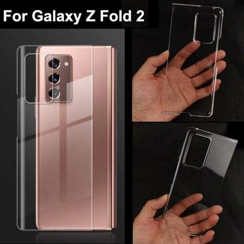 Case for Samsung Galaxy Fold 2 5G Transparent PC Cases Cover for Galaxy Z Fold 2 Folding Mobile Phone Shell Case Protector