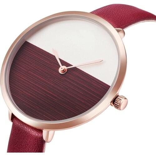 Hot Sale Simple Style Leather Band Quartz Watches Women Fashion Watch Minimalist Ladies Casual Watch Montre Femme Marque De
