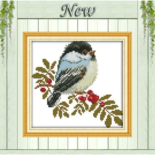 A nice little bird animals Decor painting counted print on the canvas DMC 11CT 14CT kits Cross Stitch embroidery needlework Sets
