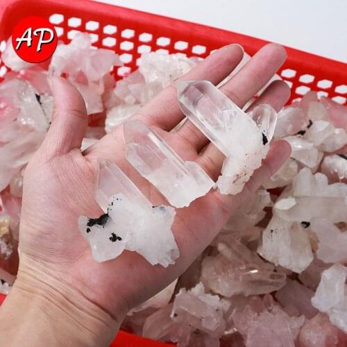 1PC Natural Clear Quartz Cluster White Crystal Healing Stone Specimen Home Decoration Crafts