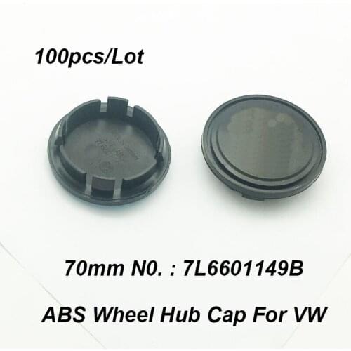 Wholesae Price 100X 70mm 7L6601149B Car Accessory Wheel Hubcap Emblem Wheel Rim Center Cap For Passat B6 B7 CC MK5 MK6 Tiguan
