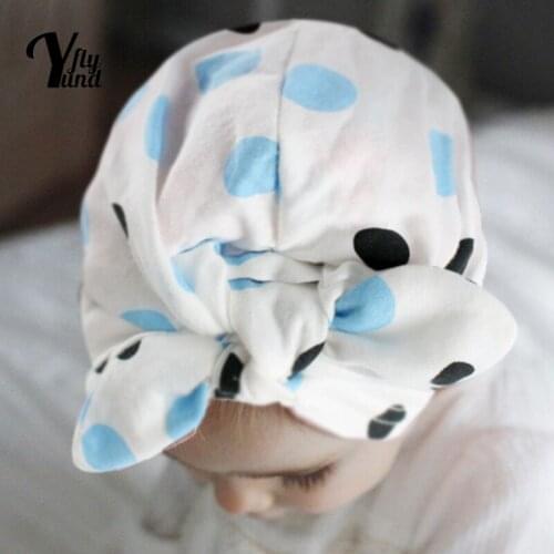 Yundfly Cute Cartoon Print Newborn Hat and Glove Set Fashion Striped Bunny Ears Infant Caps Baby Anti-Grab Face Protect Mitten