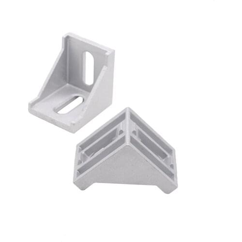 5pcs/lot 4040 Corner Fitting Angle Aluminum 40 X 40 L Connector Bracket Fastener Match Use 4040 Industrial Aluminum Profile
