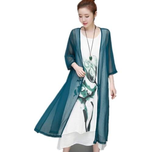 2021 New Arrival Fashion Women Dress Vintage Two Piece Set Spring Dress Flower Pattern Dress Cotton Linen Summer Casual Dress