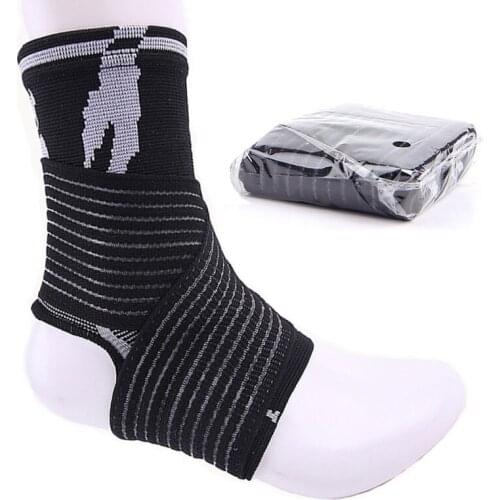 1 PC Elastic Bandage Sports Ankle Brace Support Compression Strap Sleeves Support 3D Weave Foot Protective Supplies