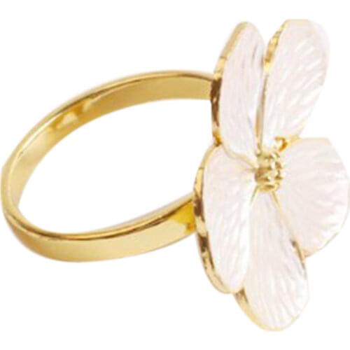 12 Pcs Flower Napkin Buckle Napkin Ring Napkin Ring, Used for Wedding, Festival, Banquet, Daily Party Decoration