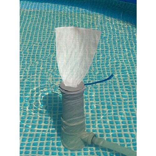 3pcs Fine Mesh Bag Pull-N-Lock Cord Vacuum Pool Leaf Catcher For Vacuum Cleaners In Large Water Pressure Pool55X35/40X60/70X48cm