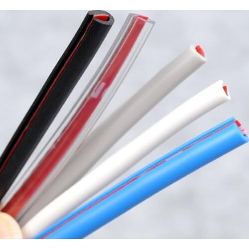 5M Car Door Edge Rubber Protection Strips Side Doors Moldings Side Anti-wear Protection Car Door From Scratches DIY Car-styling