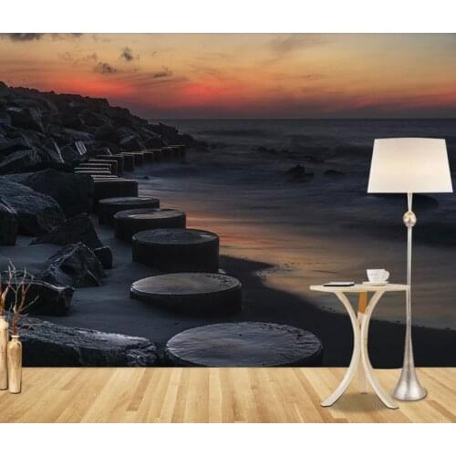Abstract Sea View Wallpaper Wall Mural Photo Wall Papers Wall Art Decor Canvas Contact Paper Home Improvement Wall Cover