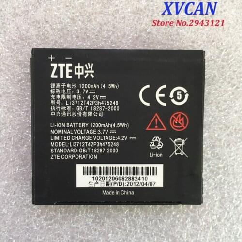 For ZTE P736 P736E V880T battery Li3712T42P3h475248 High Quality 1200mAh Battery Mobile Phone Battery for ZTE P736 P736E V880T