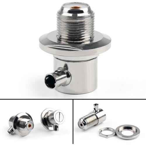 Areyourshop 10pcs UHF SO239 Female RA Solder Connector For LMR195 RG58 RG142 Cable Antenna Mount Plug Jack Parts