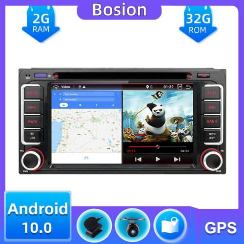 2 Din Car Radio Stereo GPS Navi Head unit For Toyota Universal Audio Player DVD CD Map Camera Mic USB BT SWC Mirror Link
