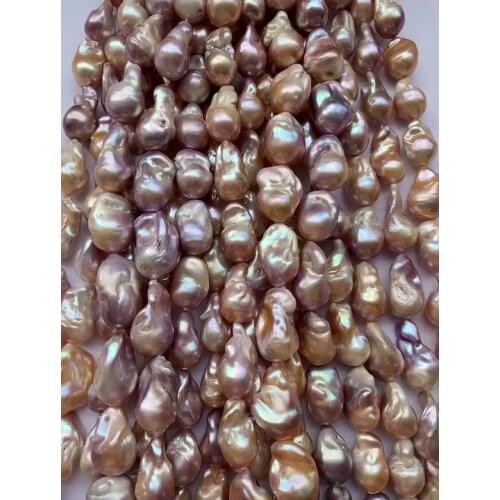 Big size natural color freshwater baroque shape pearl for real pearl jewelry making