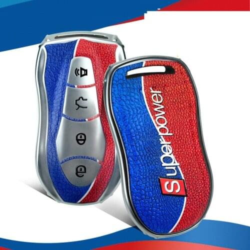 Car Key Fully Case Cover For Geely Azkarra FY11 Atlas Pro New Emgrand GS X6 SUV EC7 Car Smart Key Shell Keychain Accessories