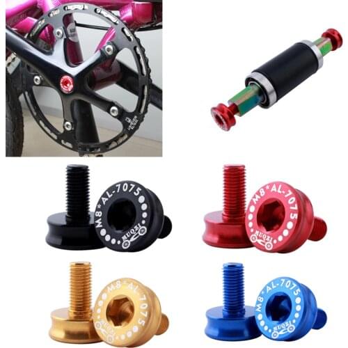 2pcs Bike Bottom Bracket Screw Bicycle Waterproof Crank Bolt, 24.3 x 20.7 x 16.3mm, 7075 Aluminum Alloy Bicycle Parts
