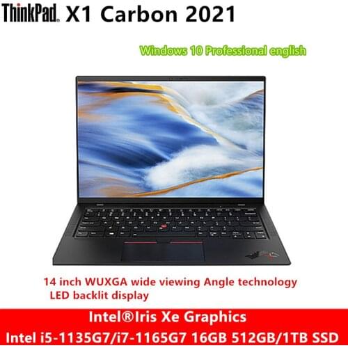 Lenovo ThinkPad X1 Carbon 2021 LTE version Intel Evo Certification i5-1135G7i7-1165G7 16G 512GB SSD LED Backlit keyboard