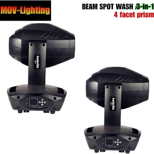 Hot selling 200W LED beam spot wash 3 in 1 moving head light new gobo for stage lighting