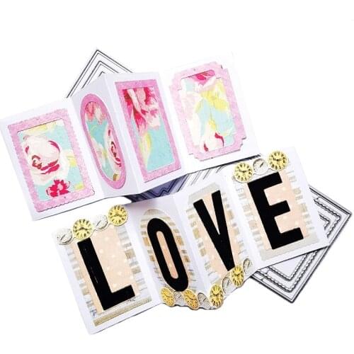 Metal Cutting Dies Fantasy label frame diy Scrapbooking Photo Album Decorative Embossing PaperCard Crafts Die 2021