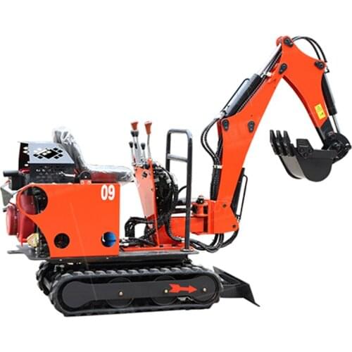 MIni Excavator With Canopy And 0.02cbm Digging Bucket,8.6 kw Power For Farm Garden