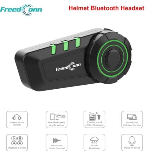 Freedconn KY Motorcycle Bluetooth Helmet Stereo Headphone Waterproof Moto Helmets Headsets Hand Free Headphone with FM Radio