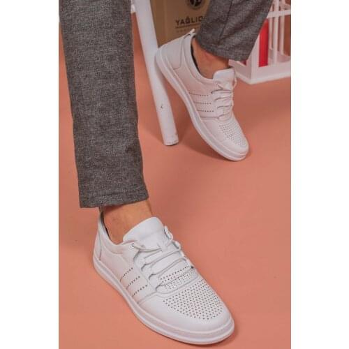 In Non-Leather, Soft, Casual Male Shoes, White Color, Full Orthopedic Light Poly Base casual, Travel, Hiking, Holiday, Stylish