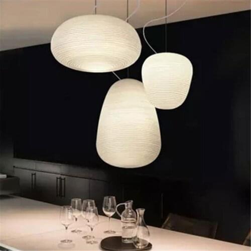 Nordic Designer Pendant Lights Modern White Glass Hanglamp For Living Room Bedside Dining Room Loft Decor Luminaire Suspension