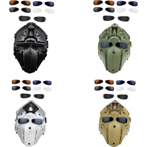 Durable Tactics Military Helmet Outdoor Paintball Helmet Safety Head Protector for Wargame Hunting Outdoor Sports