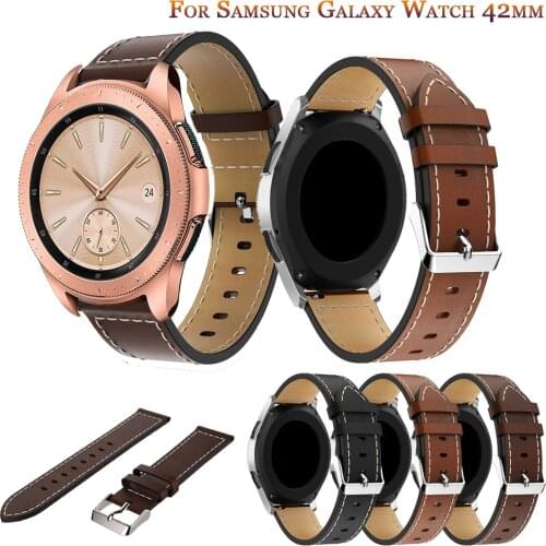 For Samsung Galaxy Watch Active 2 40mm 44mm Active2 Galaxy 42mm Gear S2 Sport Genuine Leather Bands Strap Bracelet Classic bands