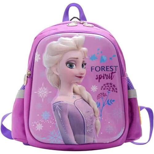 Disney new kindergarten school bag cartoon boys girls baby childrens backpack cute elsa anna child backpack girls bags