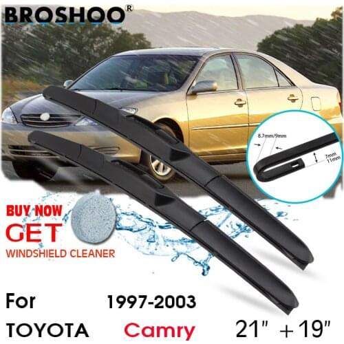 Car Wiper Blade Front Window Windscreen Windshield Wiper Fit J hook Blades Accessories For TOYOTA Camry 21"+19" 1997-2003