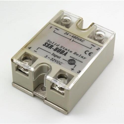 SSR-80DA single phase DC to AC 80A 480V solid state relay 80DA SSR