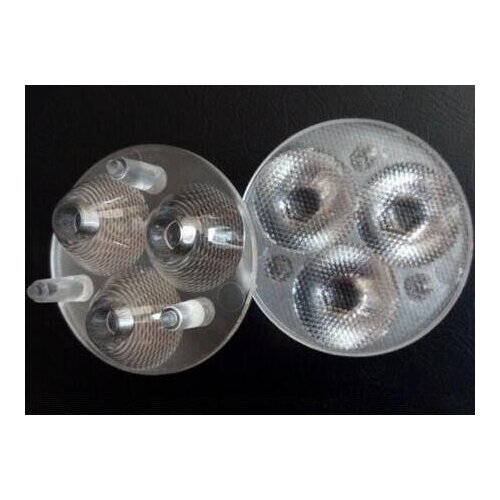 SVTO-35 High quality LED Optical Lens 3P, Size:35X16mm, Bead Surface, With feet, 30 degree ,PMMA materials