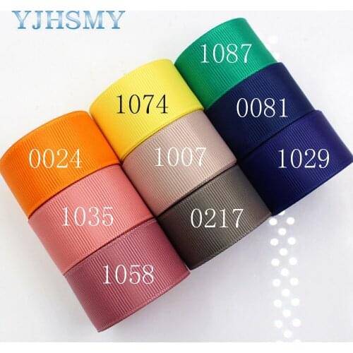YJHSMY J-17606-L25MM-0024,25 mm 10 yards Solid Color Ribbons Thermal transfer Printed grosgrain Wedding Accessories DIY material
