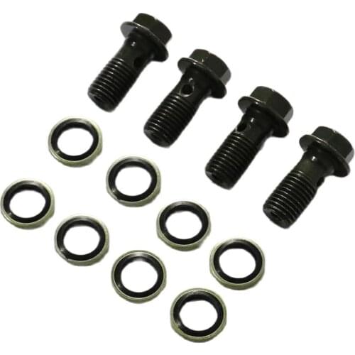 Motorcycle parts oil cooler adapter oil cooler fittings screw brake M8 or M10 screws with gasket oil cooler line bolts screws