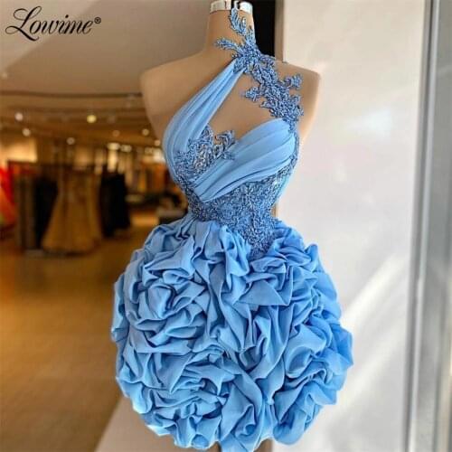Mini Graduation Dresses 2021 Blue Cocktail Dress Party Gowns Short Women Formal Evening Wear Dress Celebrity Dresses Robes