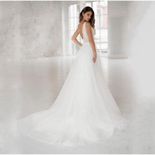 UZN Ivory Sparkling Princess Wedding Dress Sweetheart Glitter Tulle Bridal Gowns With Beading Belt Brides Gowns Vestido De Noche