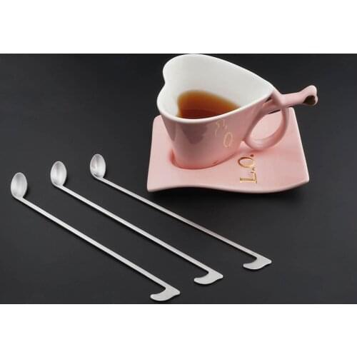 1/PCS Stainless Steel Music Note Tea Coffee Spoon Ice Cream Spoon Cocktail Teaspoons Mixing Tableware Kitchen Gadgets