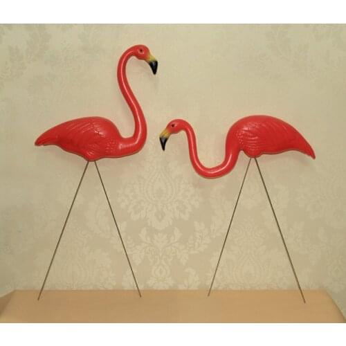 10 pairs/lot plastic Hot Red flamingo garden,yard and lawn art ornament wedding ceremony decoration with 31" height Garden Decor