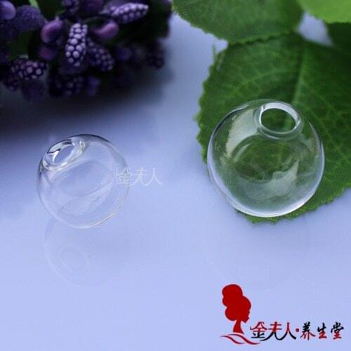 10PCS 6/8/10/12/14/16/18/20/25/30MM Hand blown Glass Balls Mini Glass cover crystal ball necklace pendant