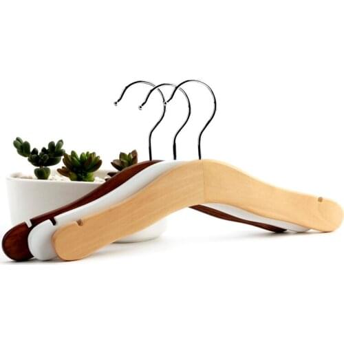 10pcs/lot Child wood hanger clothes rack baby clothes rack wooden hangers for clothes