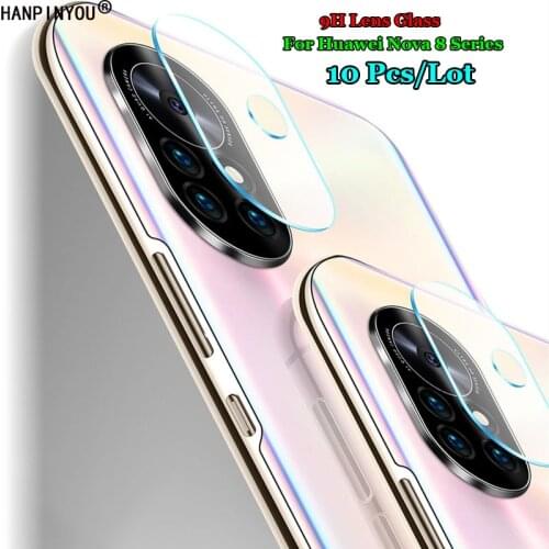10 Pcs/Lot For Huawei Nova 8 Nova8 SE Pro 5G Back Camera Lens Protector Rear Camera Tempered Glass Film