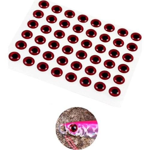 300PCS Hologrpahic 3D Eyes Fishing Lure Making Material Fly Tying Streamer Bait Fish Eyes 2mm to 10mm Red Silver Gold Wholesale