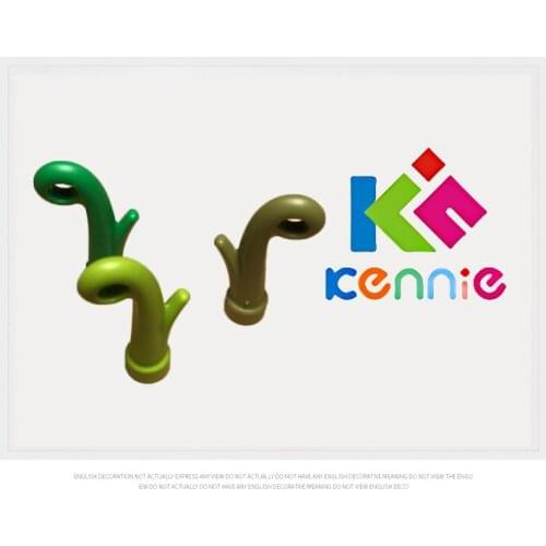 300pcs/lot Kennie Building Blocks Plant Green Bamboo Tree Leaves for Flowers parts Compatible with NO.15279 GRASS W/ TUBE& d=3.2