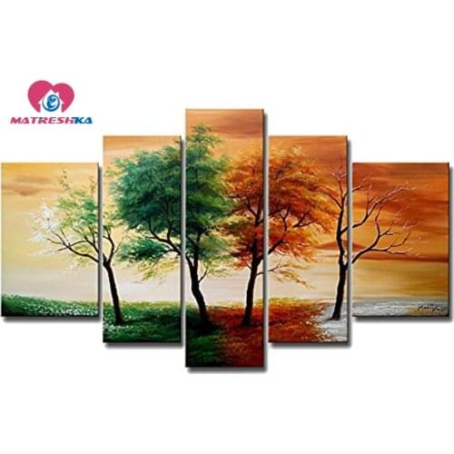 Diamond embroidery triptych Diamond mosaic landscape nature Embroidered rhinestones paintings 5d rhinestone art Mosaic pattern