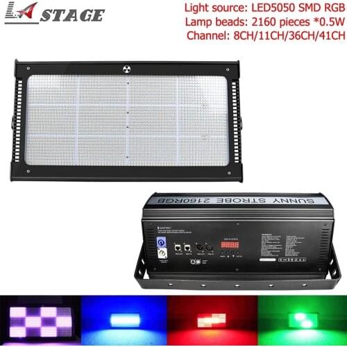 Free Shipping 2160pcs*0.5W LED5050 SMD RGB LED Strobe Light For Dj Light Flash Disco Party KTV 12 Zones Controlled Separately