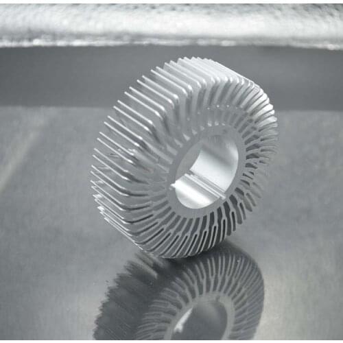 Free ship 2pcs 4-8W high power LED sunflower radiator High thermal conductivity aluminum diameter 70mm*20mm aluminum heatsink