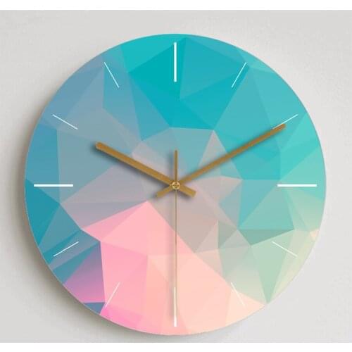 Wall Clock for Pink Girls Room Modern Simple Dream Clock Living Room Quiet Personality Bedroom Decorative Large Quartz Clock